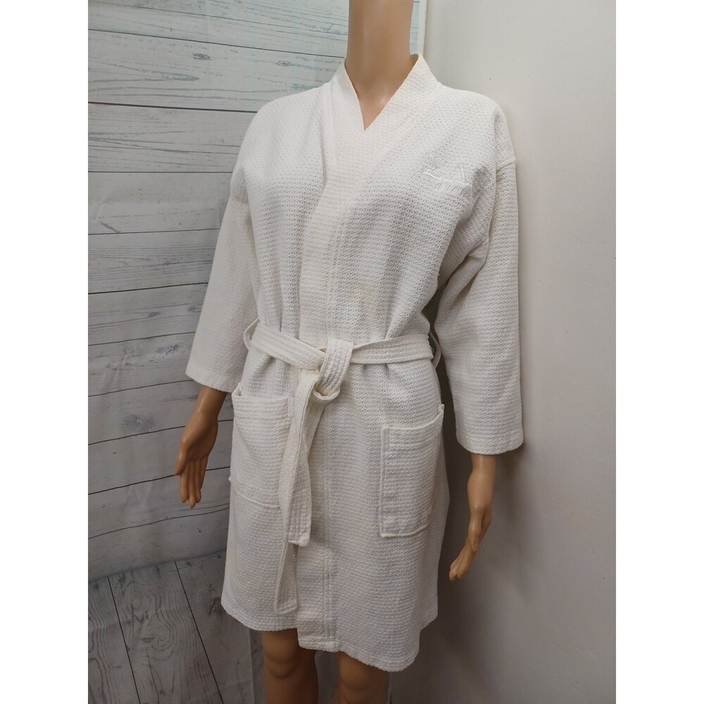 Mirko SAE Mom Sigma Alpha Epsilon Womens Robe Sz S/M Waffle Robe White